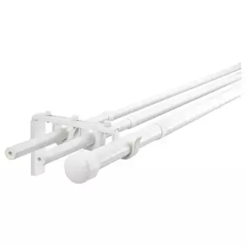 Карниз для штор, белый, 210-385 см, тройной RCKA/HUGAD IKEA