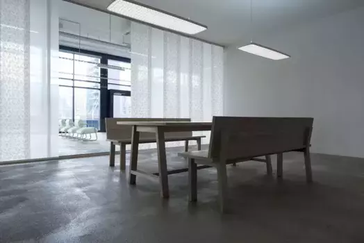 Карниз для штор GARESA "Карниз Smart Panel", 3 направляющие, желаемая длина, алюминиевый рельс для штор с планерами, выдвижной, потолочный 330 см, цвет aluminiumfarben