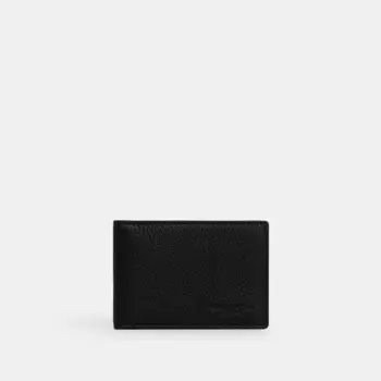 Картхолдер COACH Compact Billfold Wallet, металлический/черный