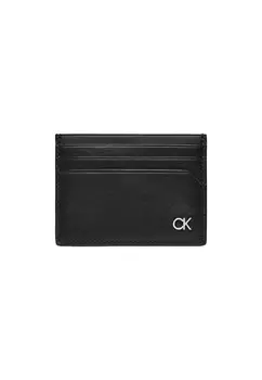 Картхолдер мужской Calvin Klein кожаный, черный