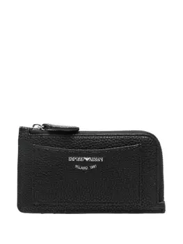 Картхолдер с логотипом Emporio Armani, черный