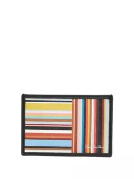 Картхолдер с полосками Paul Smith, черный
