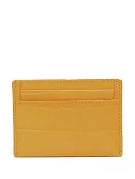 Картхолдер с тиснением под кожу крокодила Mulberry, желтый