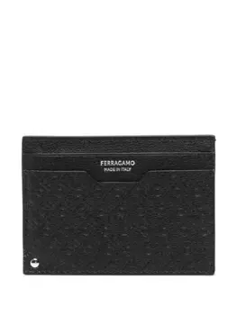 Картхолдер с узором Ferragamo, черный