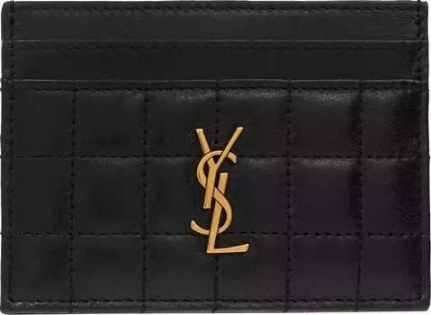 Картхолдер Saint Laurent Credit 'Black', черный