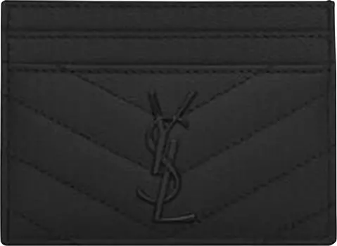 Картхолдер Saint Laurent Monogram 'Black', черный
