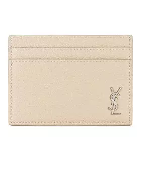 Картхолдер Saint Laurent Ysl Credit, цвет Greyish Brown