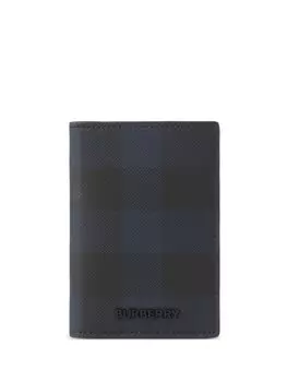 Картхолдер в клетку Burberry, синий