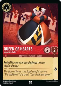 Карточная игра Queen of Hearts - Impulsive Ruler (119/204) - Rise of the Floodborn Cold Foil