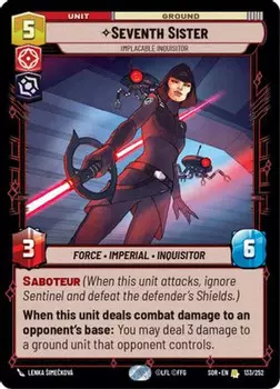 Карточная игра Seventh Sister - Implacable Inquisitor (133/252) - Spark of Rebellion