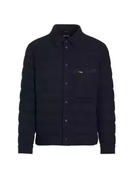 Кашемировая куртка-пуховик Zegna, темно-синий
