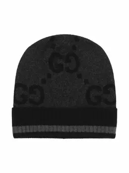 Кашемировая шапка Jumbo GG Gucci, мультиколор