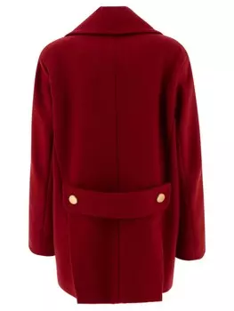 Кашемировое пальто Max Mara, красный