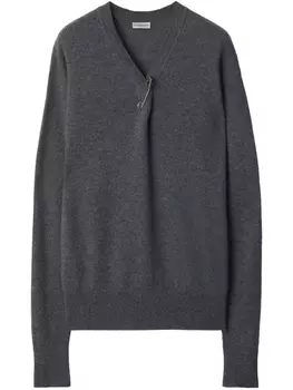Кашемировый джемпер Burberry, серый
