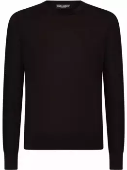 Кашемировый джемпер DOLCE & GABBANA, черный