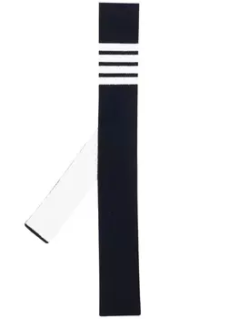 Кашемировый галстук с полосками 4-Bar Thom Browne, синий