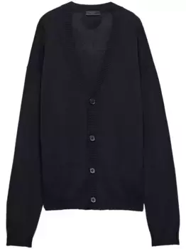 Кашемировый кардиган Prada, синий