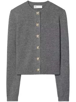 Кашемировый кардиган Tory Burch, серый