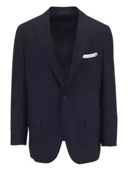 Кашемировый пиджак Kiton, синий