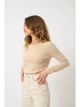 Кашемировый пуловер AUTHENTIC CASHMERE, бежевый