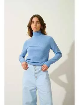 Кашемировый пуловер AUTHENTIC CASHMERE, светло-синий