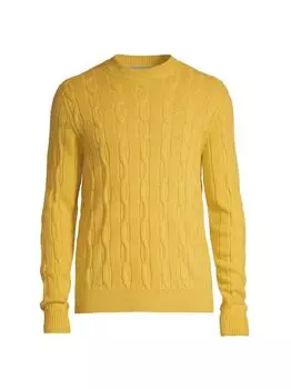 Кашемировый свитер косой вязки Corneliani