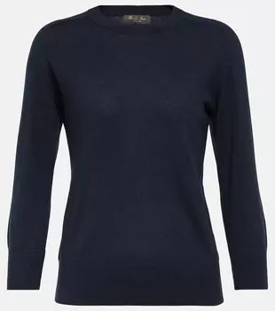 Кашемировый свитер LORO PIANA, синий