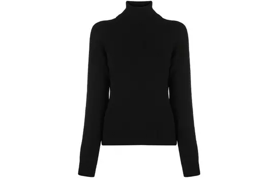 Кашемировый свитер женский черный Saint Laurent
