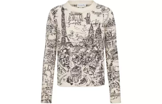 Кашемировый свитер женский многоцветный Dior