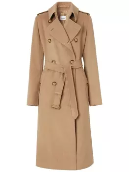 Кашемировый тренч Kensington Burberry, бежевый