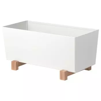 Кашпо, белое, 32x15 см, BITTERGURKA IKEA