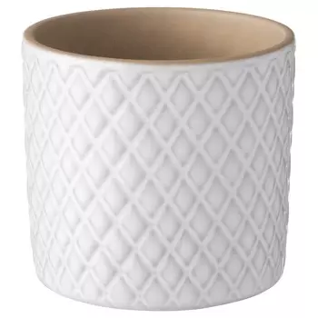 Кашпо, белое, 9 см, CHIAFRN IKEA