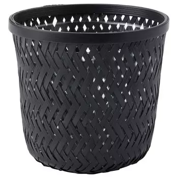 Кашпо, черное, 12 см, VATTENMELON IKEA