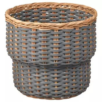 Кашпо, серое, 24 см, STENBR IKEA