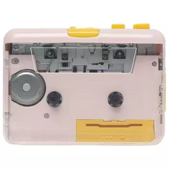 Кассетный плеер MJI JO9 супер USB, розовый