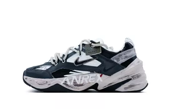 Кастомизированные кроссовки Nike M2K Chunky Sneakers Women's, черный/темно-синий/белый