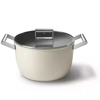 Кастрюля CKFC SMEG, бежевый
