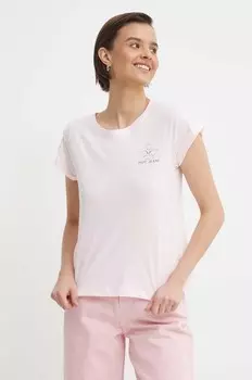 KAYLA хлопковая футболка Pepe Jeans, розовый