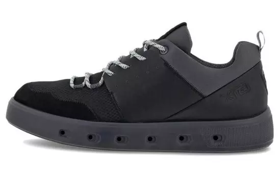 Кеды Ecco Skateboard Shoes Men Low-Top Black