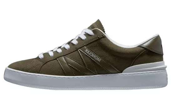 Кеды мужские, Monaco Low Top Зеленый Белый Moncler