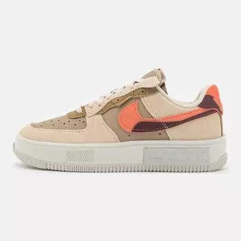 Кеды Nike Sportswear Air Force 1 Fontanka, бежевый/хаки/оранжевый