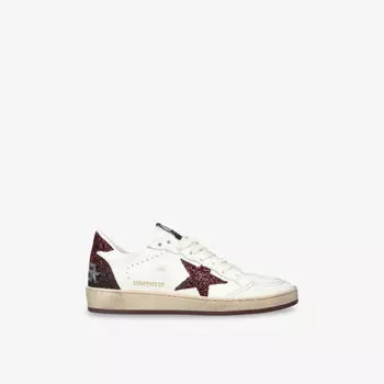 Кеды низкие женские Golden Goose Ball Star, белый / красный