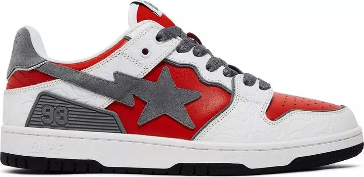 Кеды Sk8 Sta White Red, красный