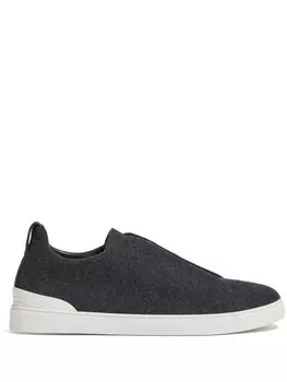 Кеды Triple Stitch Zegna, черный