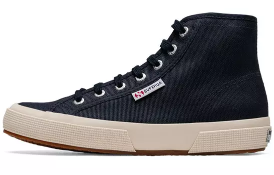 Кеды унисекс высокие темно-синие Superga