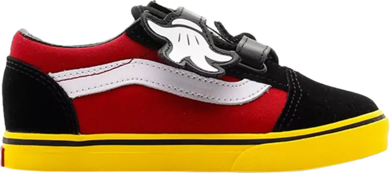 Кеды Vans Disney x Old Skool Velcro Toddler Mickey Hugs, черный