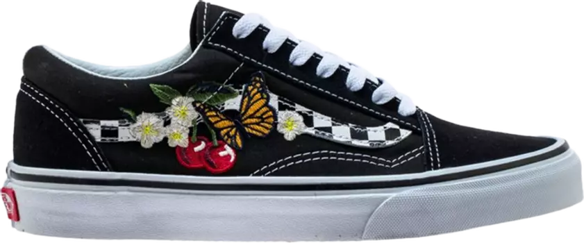 Кеды Vans Old Skool Checker Floral, черный