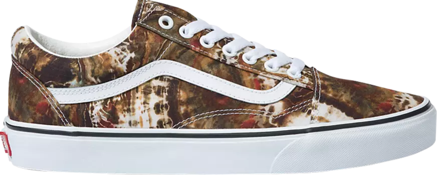 Кеды Vans Old Skool Tie-Dye Brown, коричневый