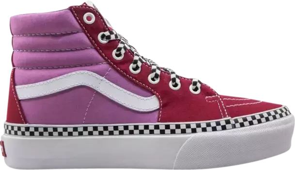 Кеды Vans Sk8-Hi Platform 2 2 Tone Heart - Chili Pepper Fuchsia Pink, красный