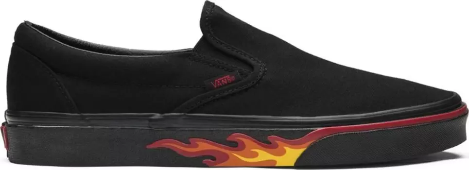 Кеды Vans Slip On Flame Wall, черный